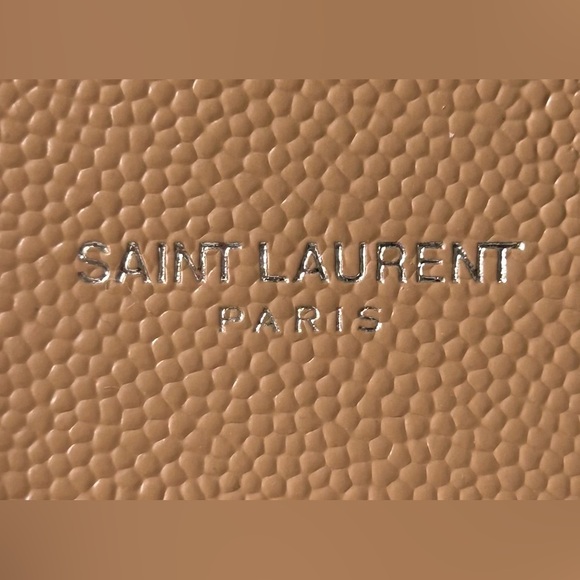 Saint Laurent Paris Credit Card Case in Grain De Poudre Leather - Picture 2 of 10
